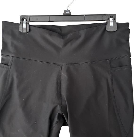 Old Navy Women's XL Active Elevate Go-Dry Black Capri Leggings with Pockets - Picture 10 of 12